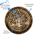 Incensario Vareta Redondo Pratinho Arvoré da Vida