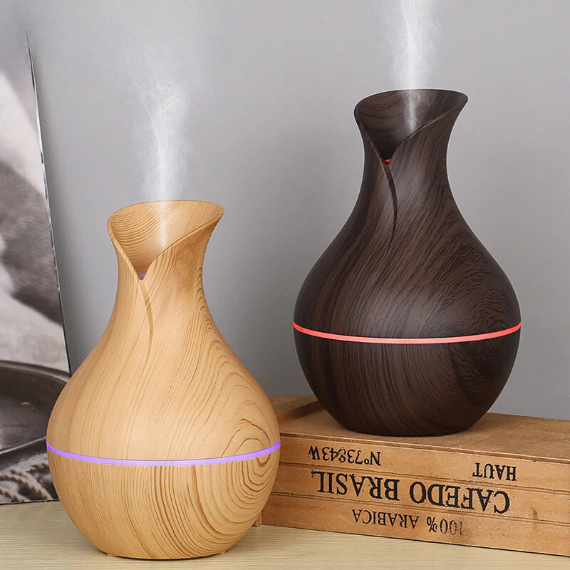 Umidificador de ar ultrassônico, aromatizador e difusor de ambiente USB led Lelong