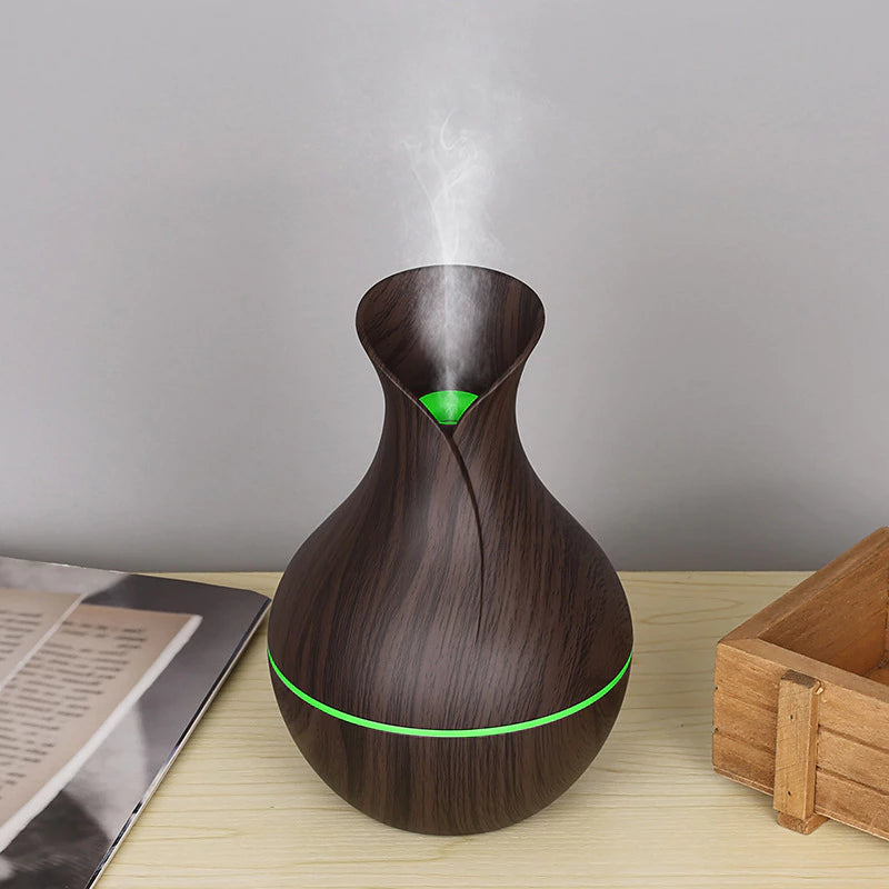 Umidificador de ar ultrassônico, aromatizador e difusor de ambiente USB led Lelong