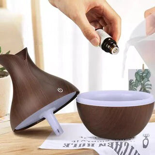 Umidificador de ar ultrassônico, aromatizador e difusor de ambiente USB led Lelong