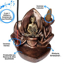 Incensário Cascata Fumaça e Vareta Flor de Lotus Buda Hindu